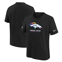 T-shirt Nike noir Denver Broncos 2024 NFL Crucial Catch pour jeune