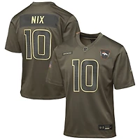 Maillot Nike Bo Nix Olive Denver Broncos 2025 Salute to Service Game pour jeune