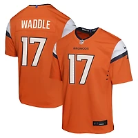 Maillot de match Nike Jaylen Waddle orange des Broncos Denver pour jeunes