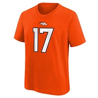 T-shirt Nike Jaylen Waddle orange Denver Broncos pour enfant, nom et numéro