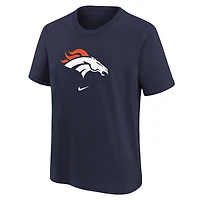 Youth Nike Navy Denver Broncos Logo T-Shirt