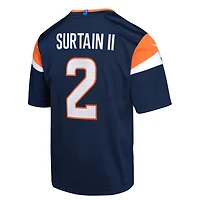 Maillot Nike Patrick Surtain II bleu marine des Denver Broncos pour jeune