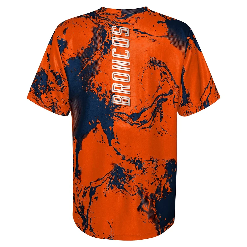 T-shirt orange Denver Broncos The Mix pour jeune