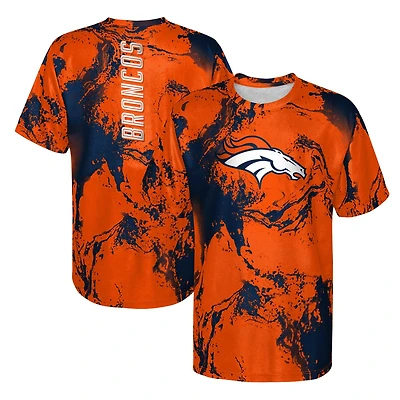 T-shirt orange Denver Broncos The Mix pour jeune