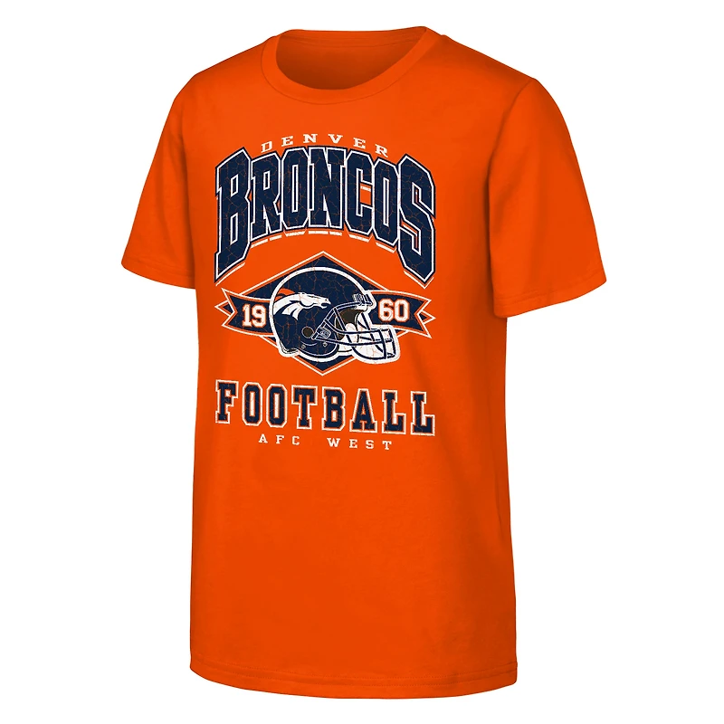 Youth Outerstuff Orange Denver Broncos Kick Off T-Shirt