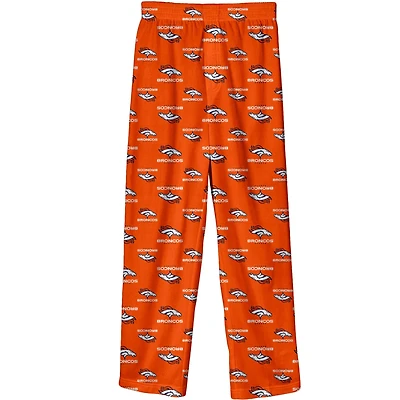 Pantalon de pyjama imprimé orange Denver Broncos Youth Outerstuff