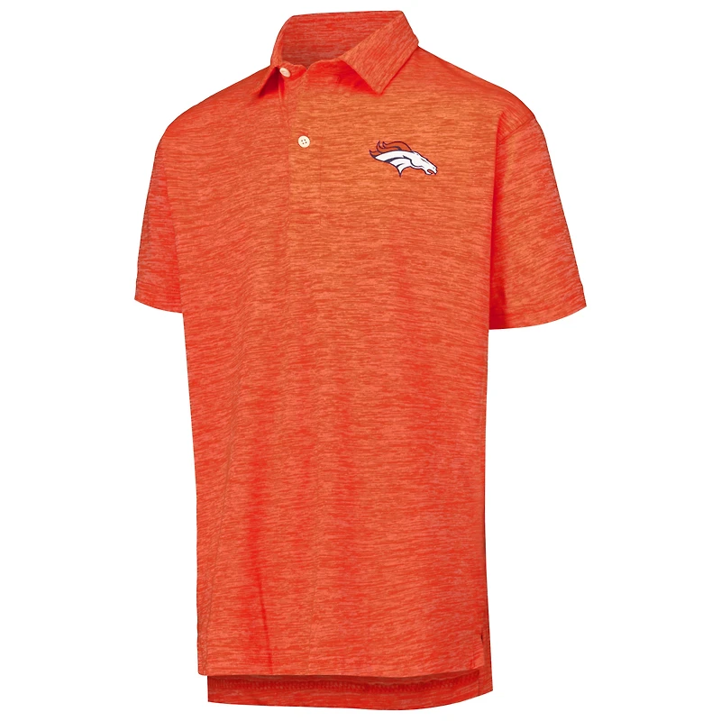 Polo en fil nuageux orange pour jeunes Wes & Willy Denver Broncos