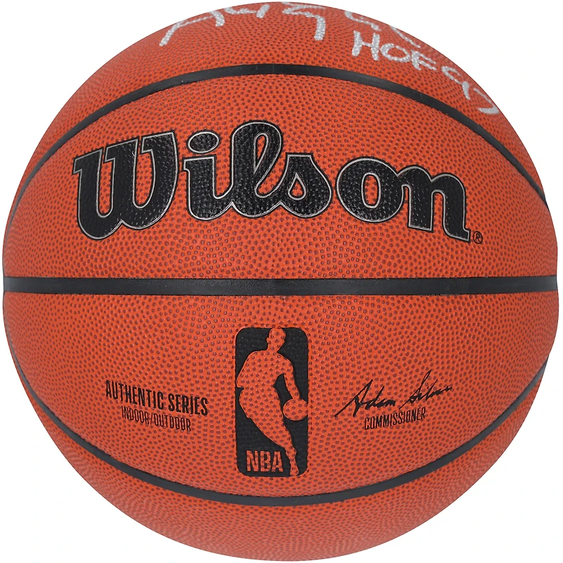 Alex English Denver Nuggets Autographed Wilson Authentic Series Indoor/Outdoor Basketball with "HOF 97" Inscription