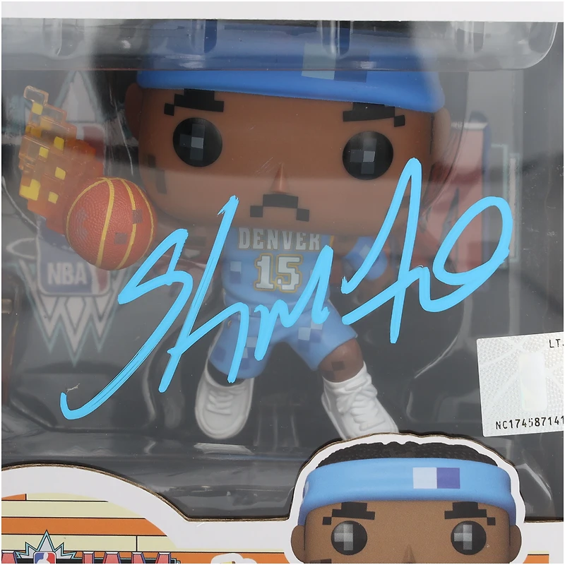 Allen Iverson & Carmelo Anthony Denver Nuggets Autographed NBA Jam 2-Pack Funk POP! Figurines