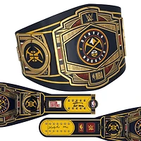 Allen Iverson & Carmelo Anthony Denver Nuggets Autographed WWE Replica Title Belt with Hall of Fame Inscriptions