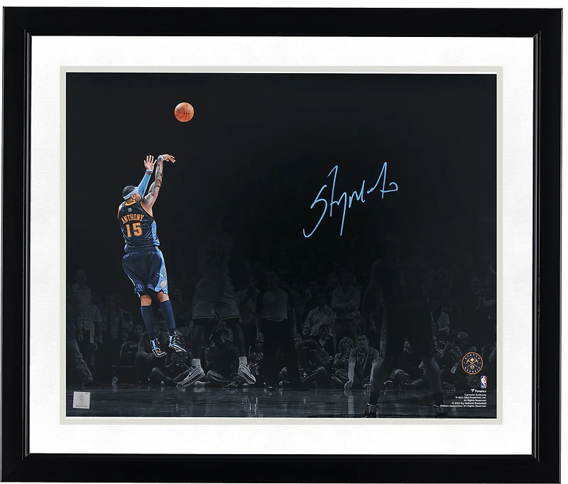 Carmelo Anthony Denver Nuggets Autographed 16" x 20" Game Winning Shot Vs. Cleveland Cavaliers Spotlight Photograph