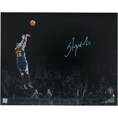 Photo dédicacée de Carmelo Anthony (Denver Nuggets) - Tir victorieux contre les Cleveland Cavaliers (40 x 50 cm)