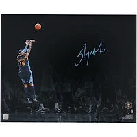 Photo dédicacée de Carmelo Anthony (Denver Nuggets) - Tir victorieux contre les Cleveland Cavaliers (40 x 50 cm)