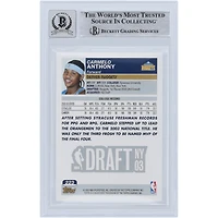 Carte de recrue autographiée 2003-04 Topps Silver Variation #223 Beckett Fanatics Witnessed Authenticated 10 Rookie Card par Carmelo Anthony Denver Nuggets