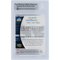 Carte authentifiée autographiée par Carmelo Anthony Denver Nuggets 2005-06 Upper Deck SP Authentic #20 Beckett Fanatics Witnessed