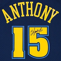 Carmelo Anthony Denver Nuggets Autographed Navy Blue Mitchell & Ness 2006-07 Swingman Jersey