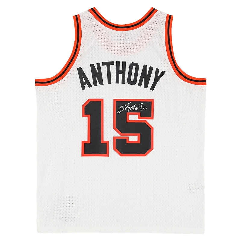 Carmelo Anthony Denver Nuggets Autographed White Mitchell & Ness 2006-07 Swingman Jersey