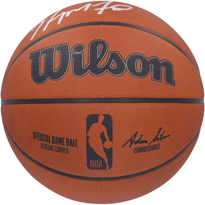 Ballon de basket officiel Wilson autographié par Carmelo Anthony Denver Nuggets