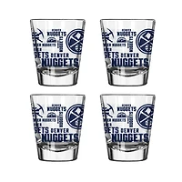 Denver Nuggets 4-Pack 2oz. Shot Glass Set