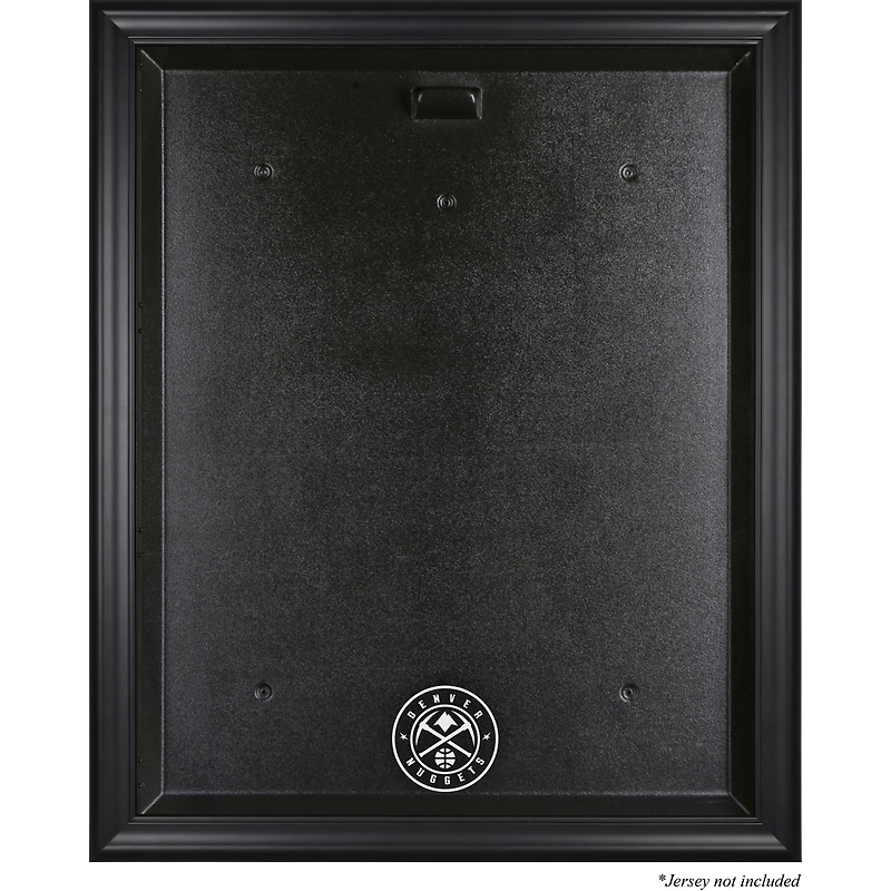 Denver Nuggets Framed Black Team Logo Jersey Display Case