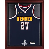 Denver Nuggets Mahogany Framed 2023 NBA Finals Champions Logo Jersey Display Case