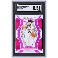 Carte Jamal Murray Denver Nuggets 2024-25 Panini Flawless Fuchsia Diamond Relic n° 55, n° 2/3, authentifiée SGC, état 8,5