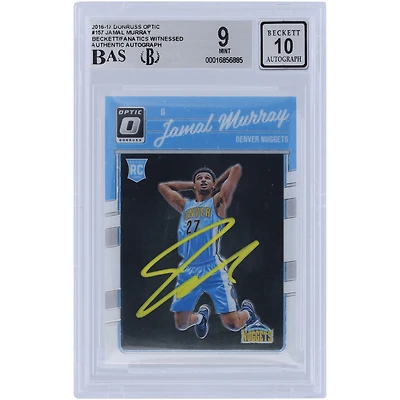 Jamal Murray Denver Nuggets Autographié 2016-17 Panini Donruss Optic Classé Rookie Yellow Ink #157 Beckett Fanatics Witnessed Authenticated 9/10 Rookie Card