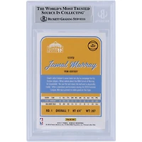 Carte de recrue authentifiée signée Jamal Murray Denver Nuggets 2016-17 Panini Donruss Rated Rookie Light Blue Ink #157 Beckett Fanatics Witnessed