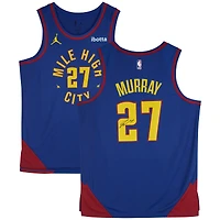 Maillot Jordan Brand Statement Edition 2022-2023 bleu dédicacé par Jamal Murray des Denver Nuggets