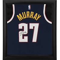 Maillot Nike Icon Edition Swingman 2021 bleu marine dédicacé par Jamal Murray des Denver Nuggets Shadowbox