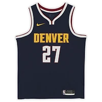 Maillot Nike Icon Swingman 2021 bleu marine dédicacé par Jamal Murray des Denver Nuggets