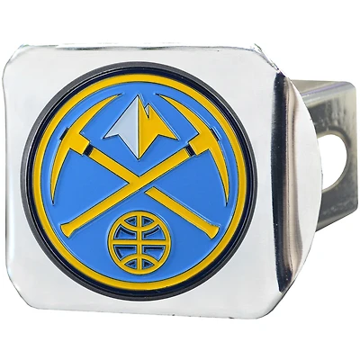 Logo Brands  Denver Nuggets Color on Chrome Hitch Cover