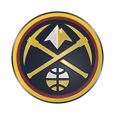 Logo Brands Denver Nuggets Embossed Color Auto Emblem