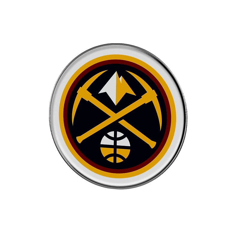 Logo de marque Denver Nuggets Emblème automobile en relief couleur
