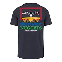 T-shirt bleu Denver Nuggets City Edition '47 pour homme avec panneau arrière