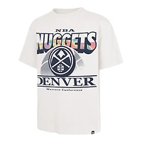 Men's '47  White Denver Nuggets City Edition Shifty Foundation T-Shirt