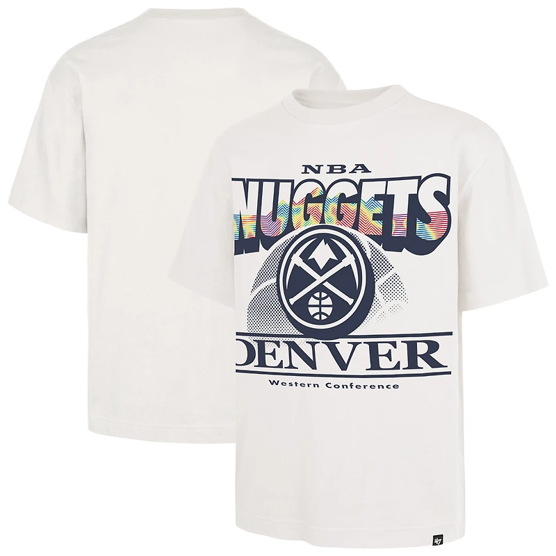 T-shirt blanc pour homme '47 Denver Nuggets City Edition Shifty Foundation