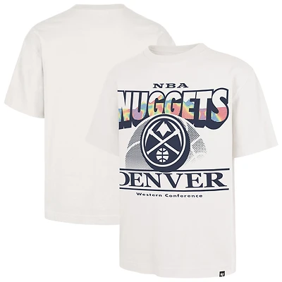 Men's '47  White Denver Nuggets City Edition Shifty Foundation T-Shirt