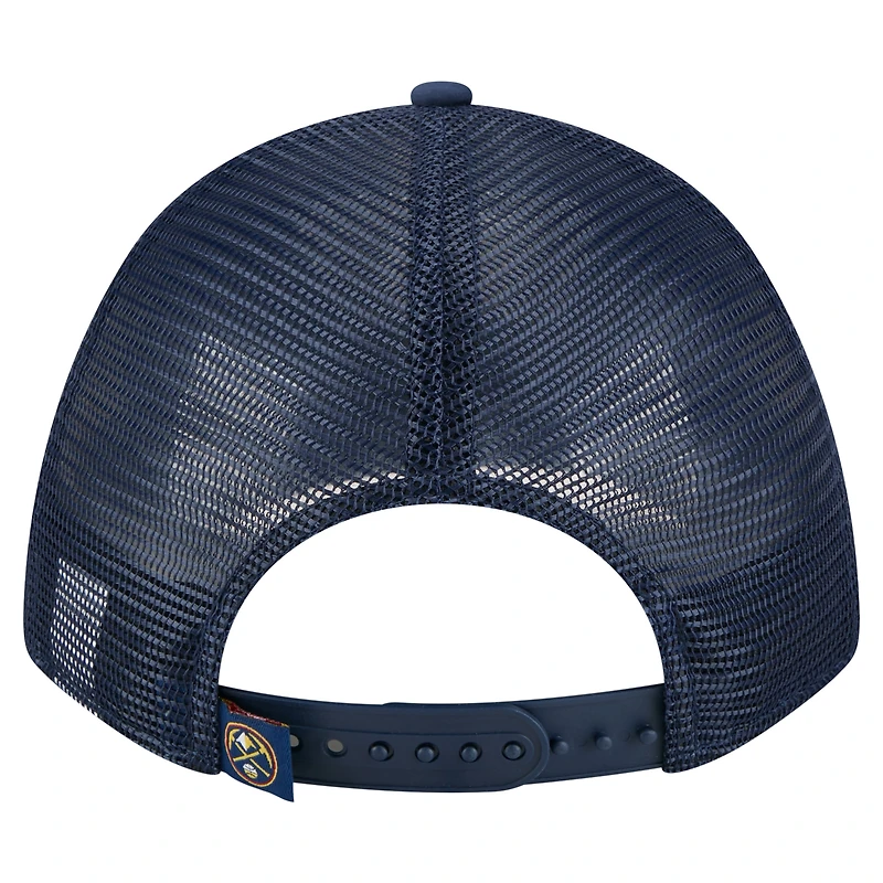 Men's New Era Navy Denver Nuggets Minimalist 9FORTY M-Crown Adjustable Hat
