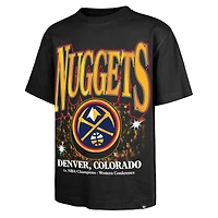 Men's '47 Black Denver Nuggets Past Champs Collection Flashbulb Foundation T-Shirt