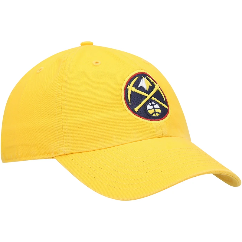 Casquette réglable '47 Golden Denver Nuggets Logo Clean Up pour homme