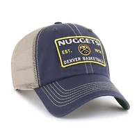 Casquette ajustable Wabash Patch Clean Up des Denver Nuggets, bleu marine/beige, pour homme, modèle 1947