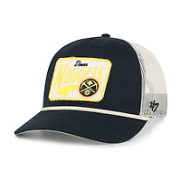 Casquette trucker Emmett en sergé épais, modèle 47 Navy Denver Nuggets, pour homme, ajustable.