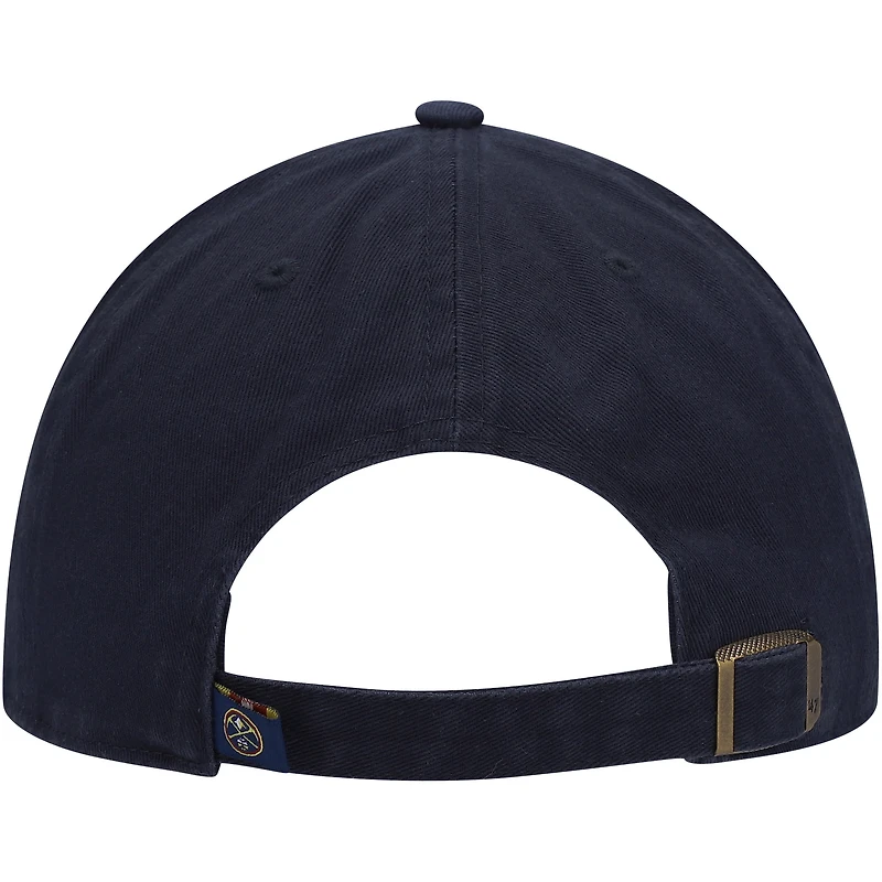 Casquette réglable '47 Denver Nuggets Team Clean Up pour homme, bleu marine