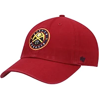 Casquette réglable '47 Denver Nuggets Team Clean Up rouge pour homme