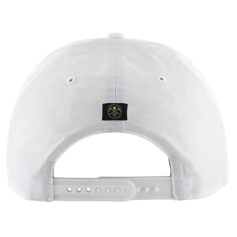 Casquette ajustable '47 Denver Nuggets Fairway Hitch brrr pour hommes, blanche