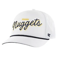 Casquette ajustable '47 Denver Nuggets Fairway Hitch brrr pour hommes, blanche