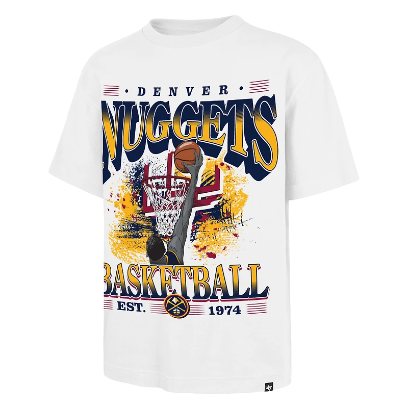 Men's '47  White Denver Nuggets Regional Foundation T-Shirt