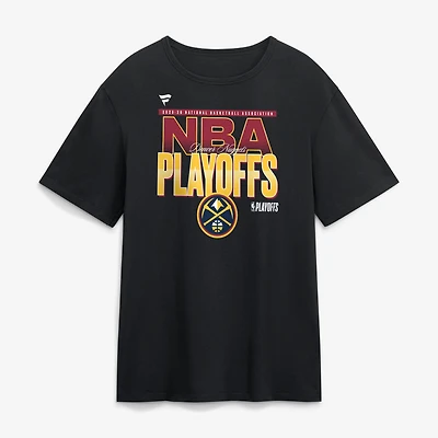 T-shirt noir pour homme Denver Nuggets, séries éliminatoires NBA 2026