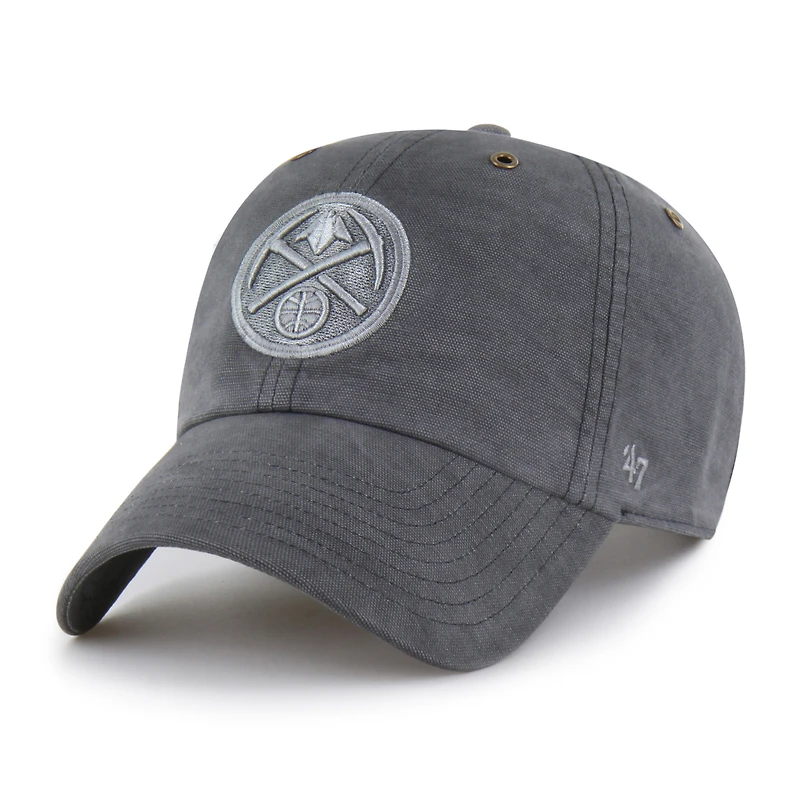 Casquette ajustable Carhartt x '47 Charcoal Denver Nuggets Clean Up pour homme